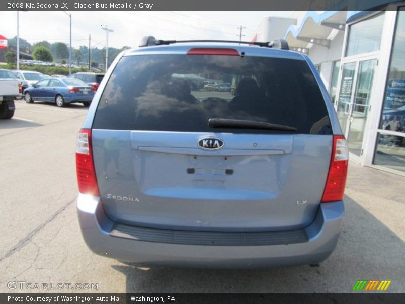 Glacier Blue Metallic / Gray 2008 Kia Sedona LX
