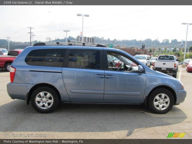 Glacier Blue Metallic / Gray 2008 Kia Sedona LX