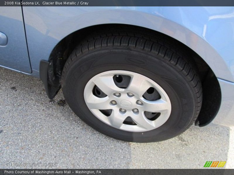 Glacier Blue Metallic / Gray 2008 Kia Sedona LX