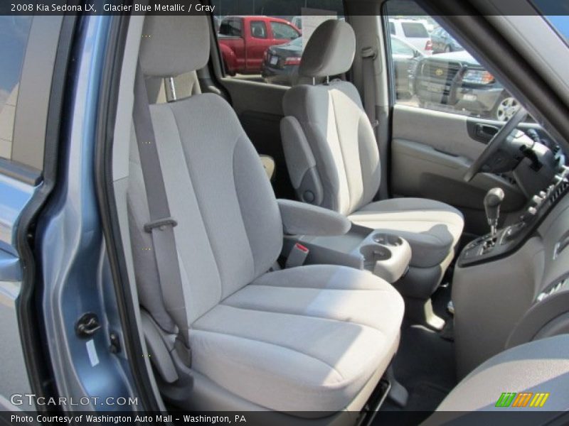 Glacier Blue Metallic / Gray 2008 Kia Sedona LX