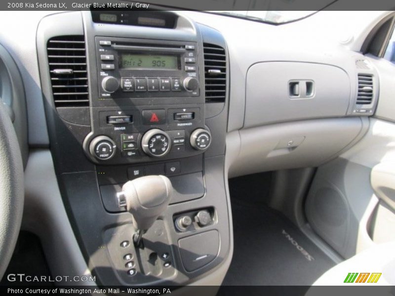 Glacier Blue Metallic / Gray 2008 Kia Sedona LX