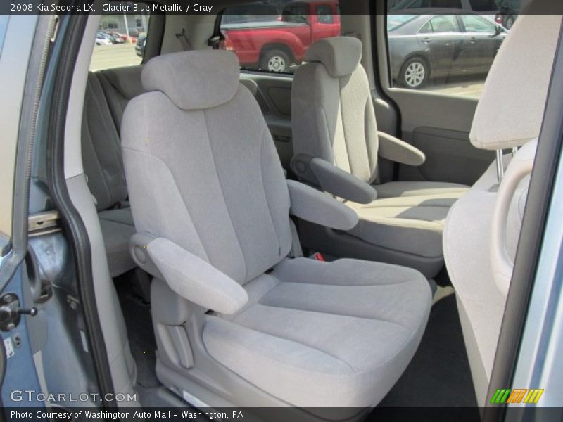 Glacier Blue Metallic / Gray 2008 Kia Sedona LX