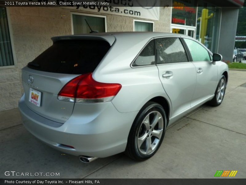Classic Silver Metallic / Ivory 2011 Toyota Venza V6 AWD