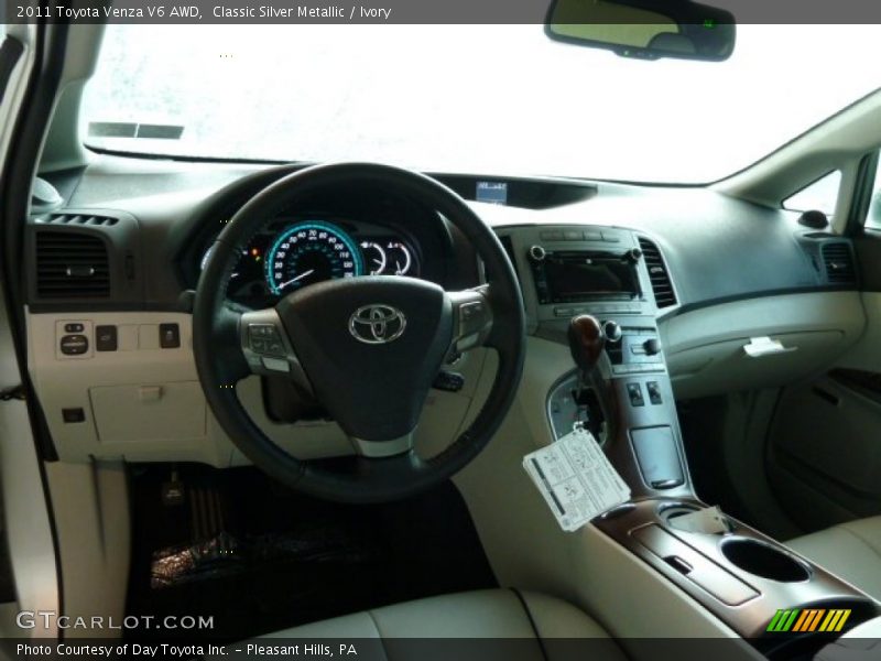 Classic Silver Metallic / Ivory 2011 Toyota Venza V6 AWD
