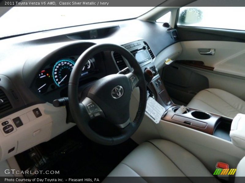 Classic Silver Metallic / Ivory 2011 Toyota Venza V6 AWD