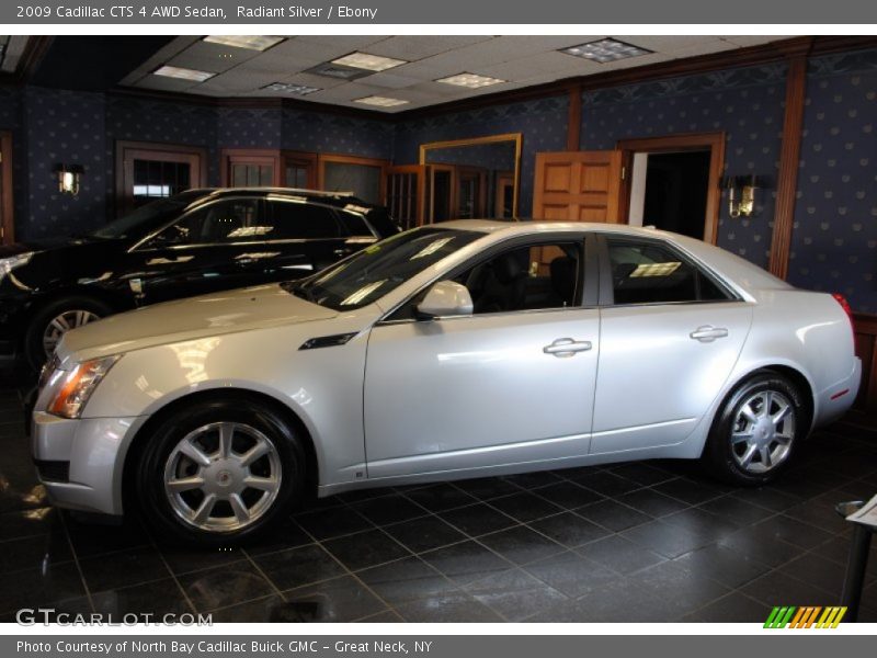 Radiant Silver / Ebony 2009 Cadillac CTS 4 AWD Sedan