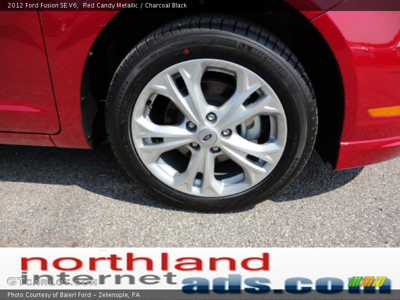 Red Candy Metallic / Charcoal Black 2012 Ford Fusion SE V6