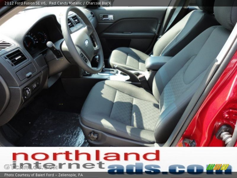 Red Candy Metallic / Charcoal Black 2012 Ford Fusion SE V6