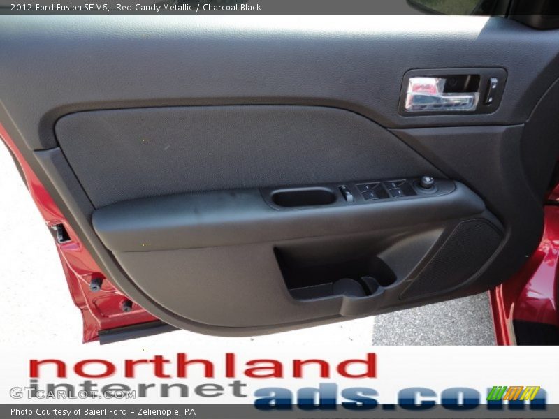 Red Candy Metallic / Charcoal Black 2012 Ford Fusion SE V6
