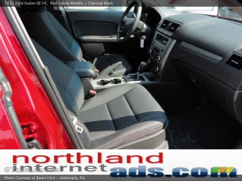 Red Candy Metallic / Charcoal Black 2012 Ford Fusion SE V6