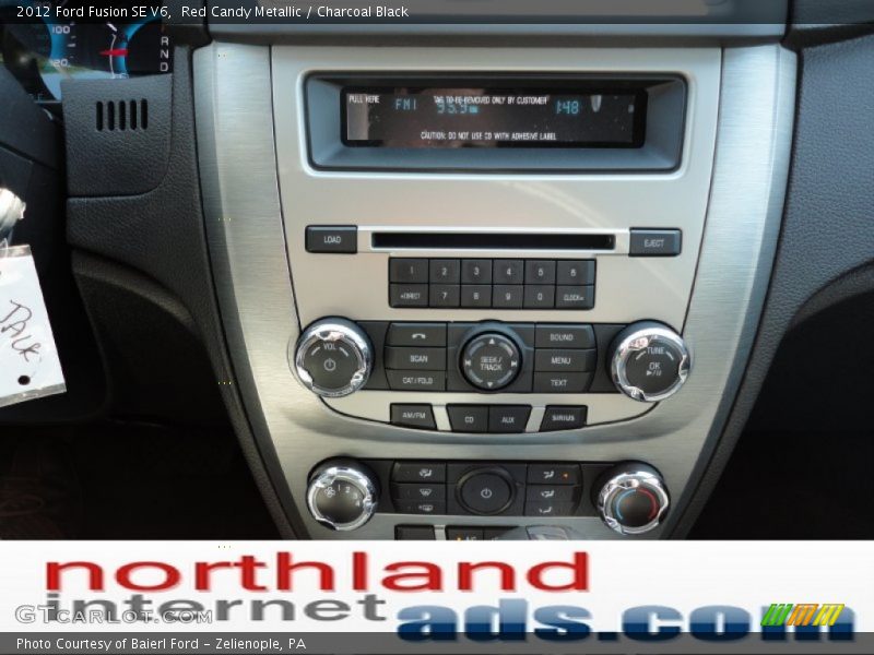Red Candy Metallic / Charcoal Black 2012 Ford Fusion SE V6