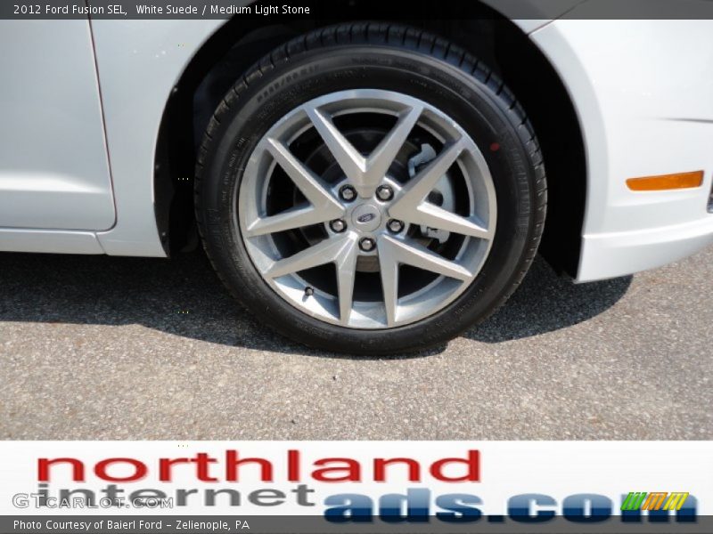 White Suede / Medium Light Stone 2012 Ford Fusion SEL