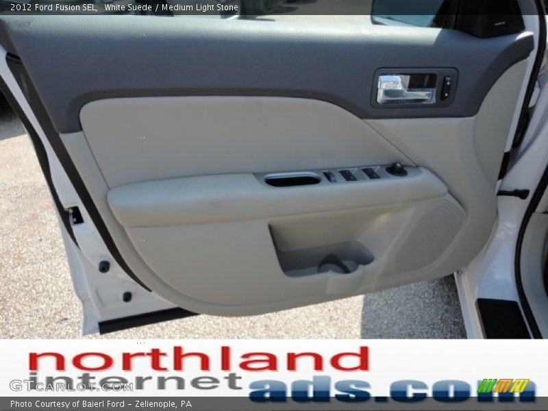 White Suede / Medium Light Stone 2012 Ford Fusion SEL