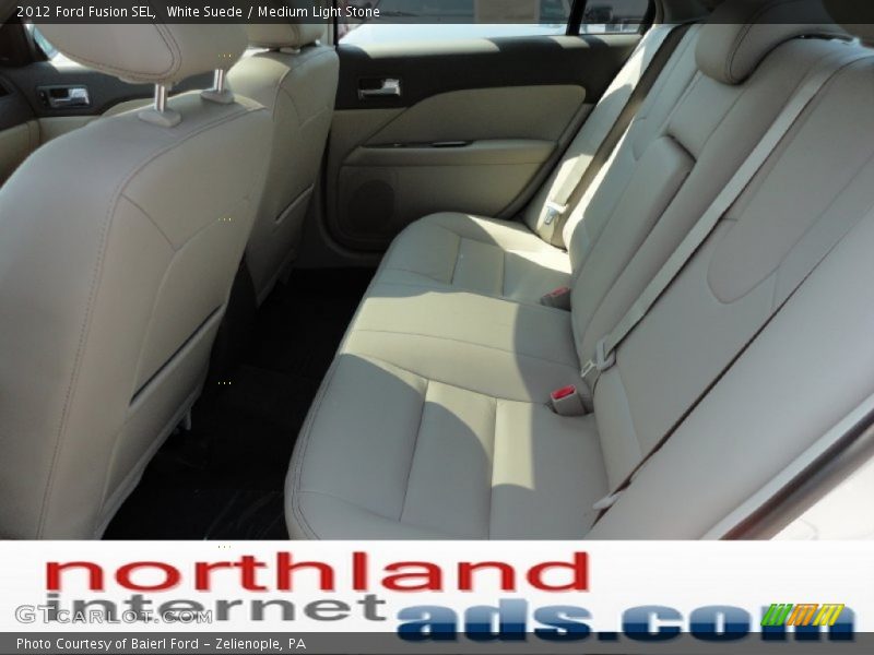 White Suede / Medium Light Stone 2012 Ford Fusion SEL