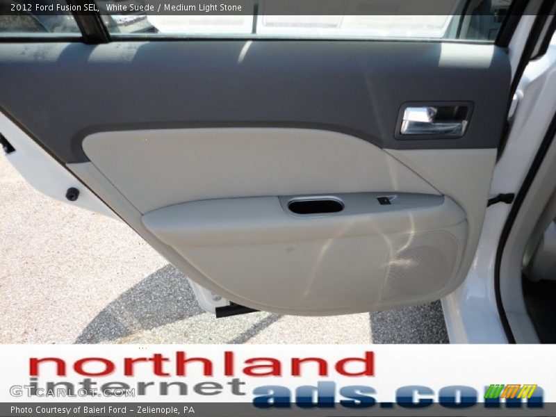 White Suede / Medium Light Stone 2012 Ford Fusion SEL