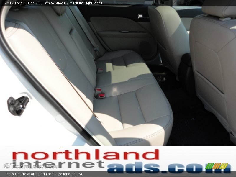 White Suede / Medium Light Stone 2012 Ford Fusion SEL