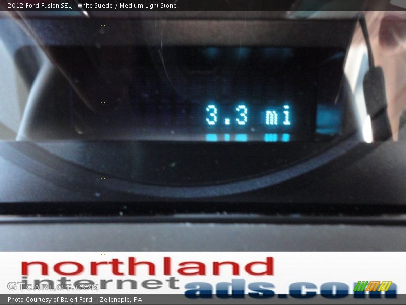 White Suede / Medium Light Stone 2012 Ford Fusion SEL