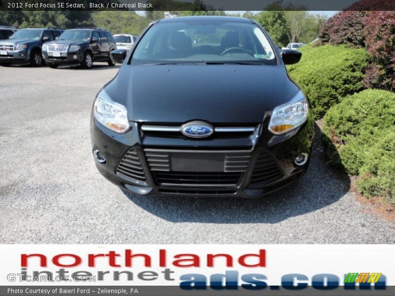 Black / Charcoal Black 2012 Ford Focus SE Sedan