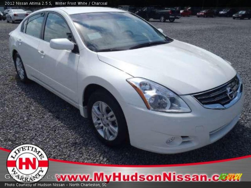 Winter Frost White / Charcoal 2012 Nissan Altima 2.5 S