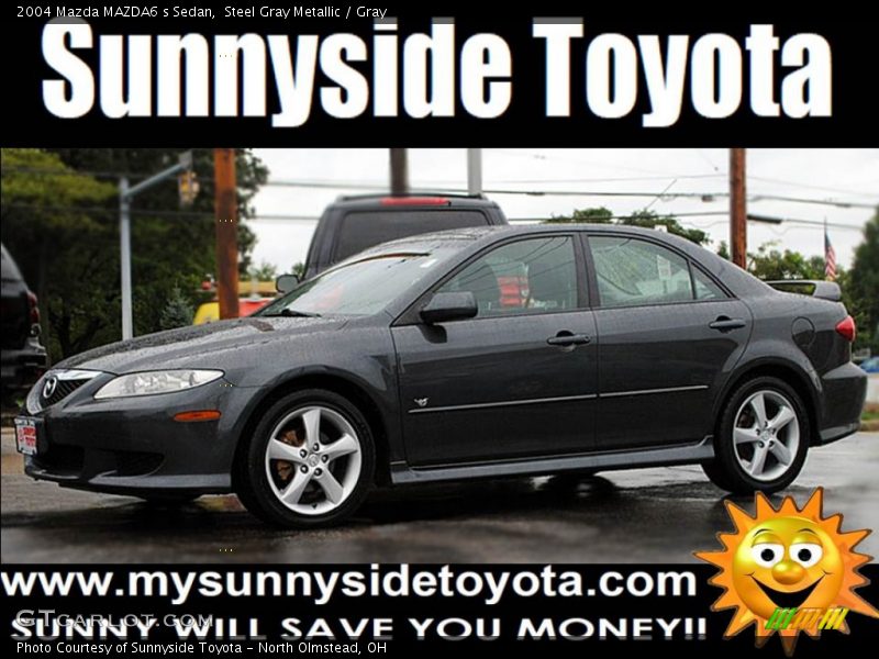 Steel Gray Metallic / Gray 2004 Mazda MAZDA6 s Sedan