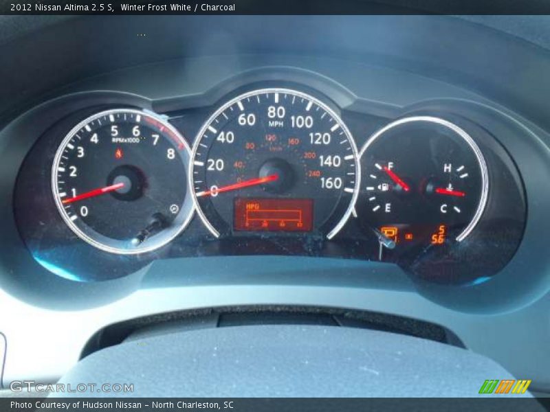 Winter Frost White / Charcoal 2012 Nissan Altima 2.5 S