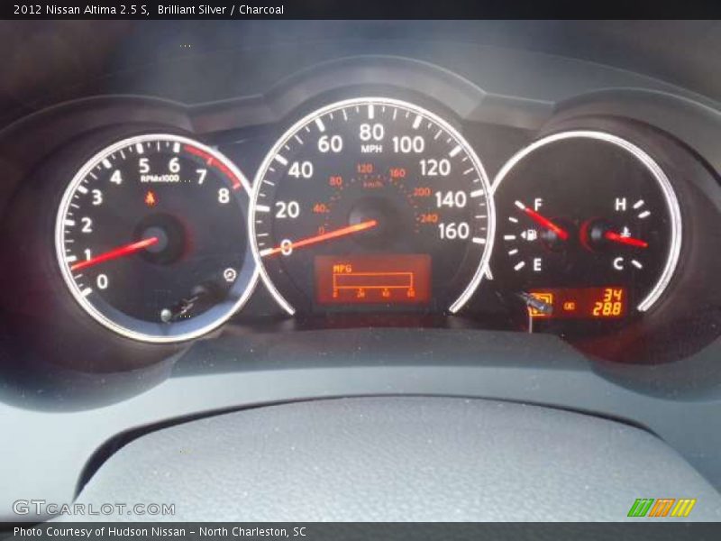 Brilliant Silver / Charcoal 2012 Nissan Altima 2.5 S