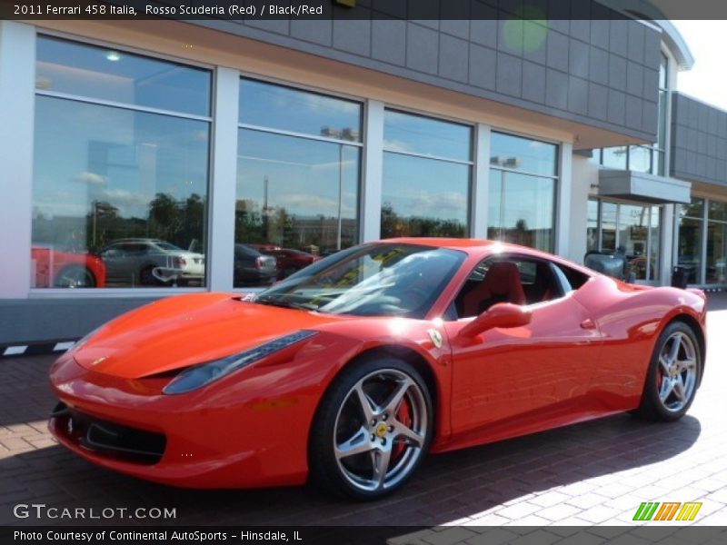 Front 3/4 View of 2011 458 Italia