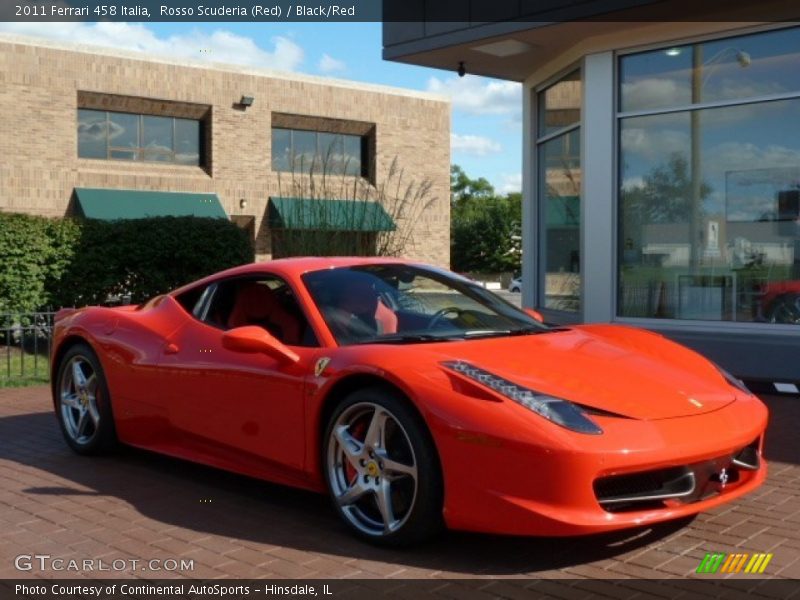 Front 3/4 View of 2011 458 Italia