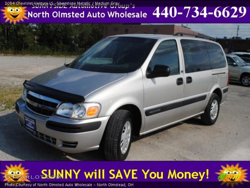 Silverstone Metallic / Medium Gray 2004 Chevrolet Venture LS