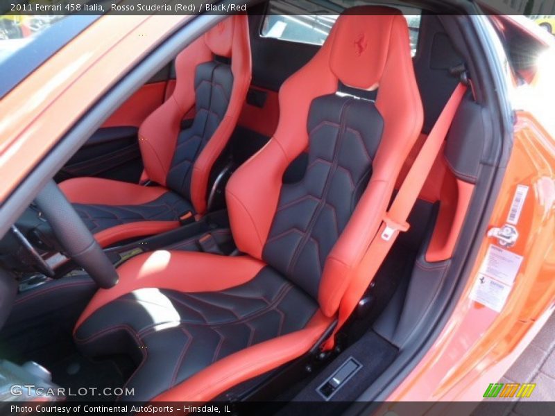  2011 458 Italia Black/Red Interior