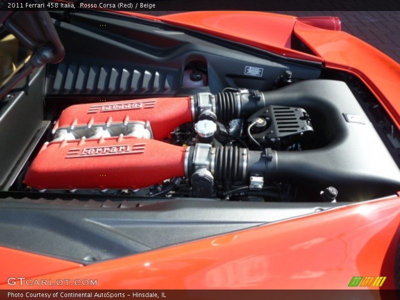  2011 458 Italia Engine - 4.5 Liter GDI DOHC 32-Valve VVT V8