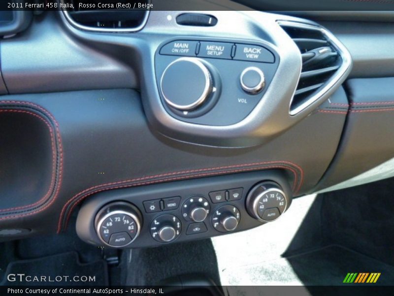 Controls of 2011 458 Italia