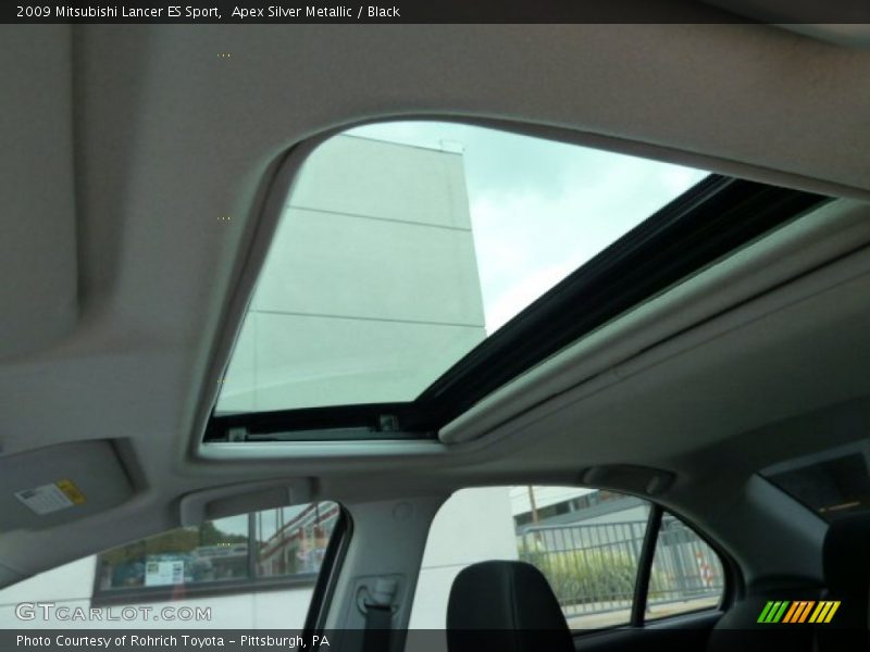 Apex Silver Metallic / Black 2009 Mitsubishi Lancer ES Sport