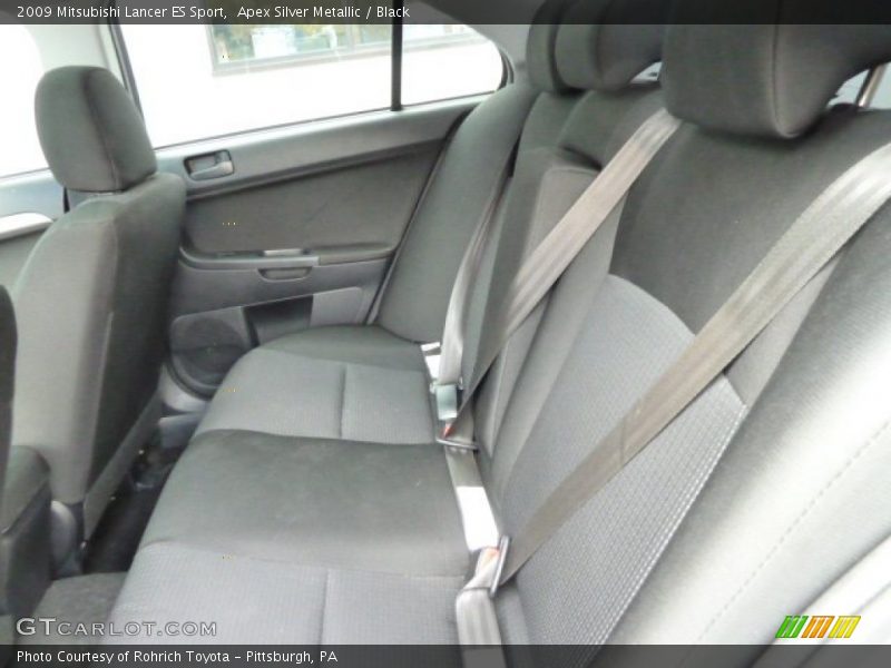 Apex Silver Metallic / Black 2009 Mitsubishi Lancer ES Sport