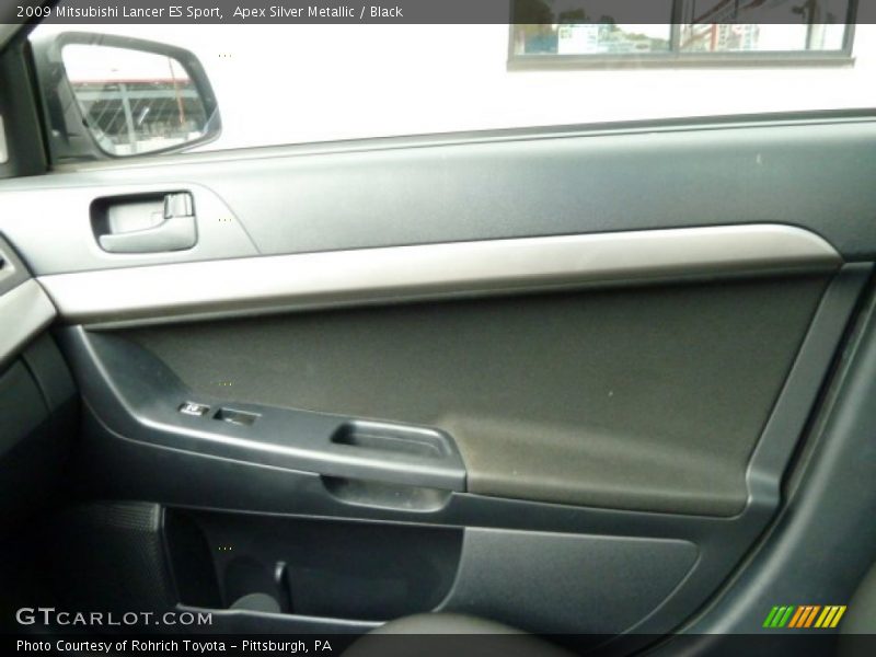 Apex Silver Metallic / Black 2009 Mitsubishi Lancer ES Sport