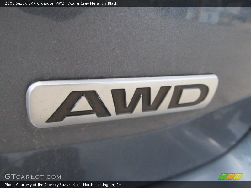 Azure Grey Metallic / Black 2008 Suzuki SX4 Crossover AWD
