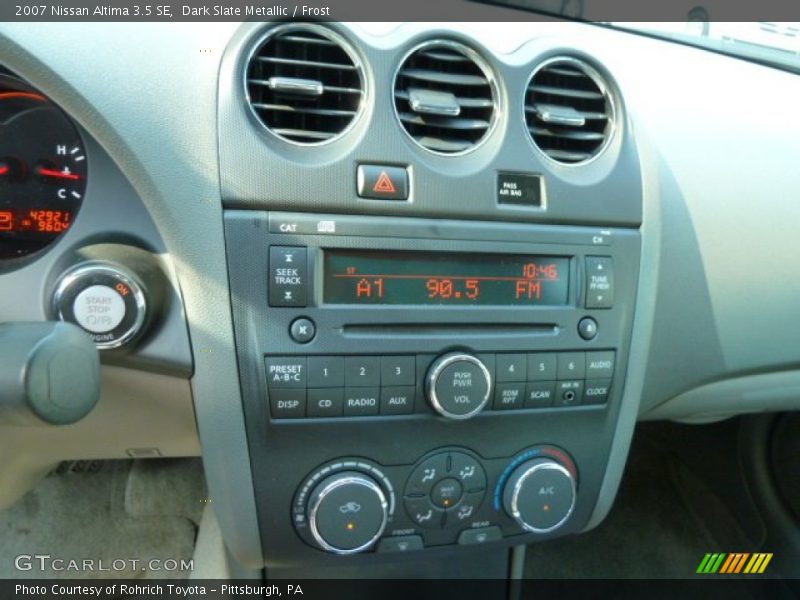 Dark Slate Metallic / Frost 2007 Nissan Altima 3.5 SE