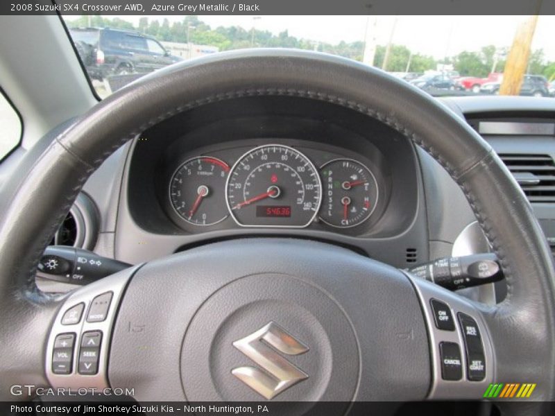 Azure Grey Metallic / Black 2008 Suzuki SX4 Crossover AWD