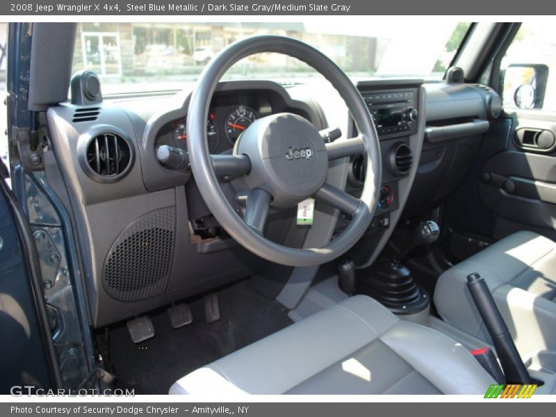 Steel Blue Metallic / Dark Slate Gray/Medium Slate Gray 2008 Jeep Wrangler X 4x4
