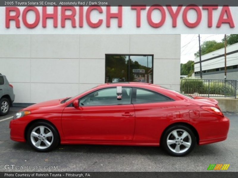 Absolutely Red / Dark Stone 2005 Toyota Solara SE Coupe