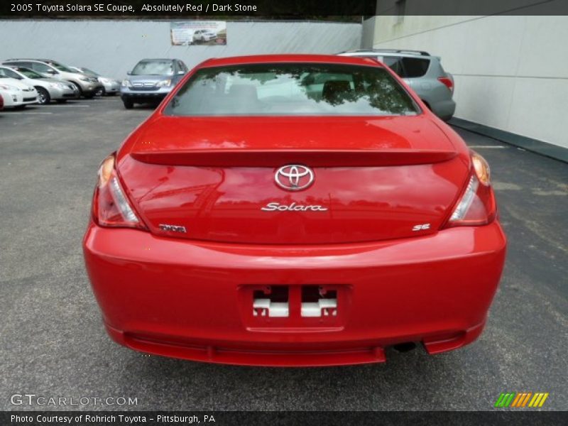 Absolutely Red / Dark Stone 2005 Toyota Solara SE Coupe