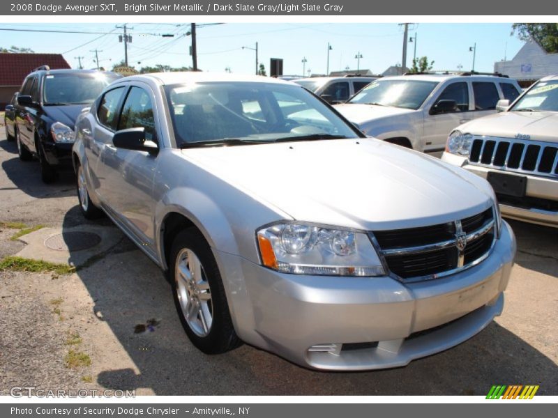 Bright Silver Metallic / Dark Slate Gray/Light Slate Gray 2008 Dodge Avenger SXT