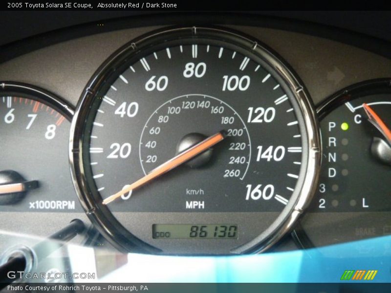 Absolutely Red / Dark Stone 2005 Toyota Solara SE Coupe