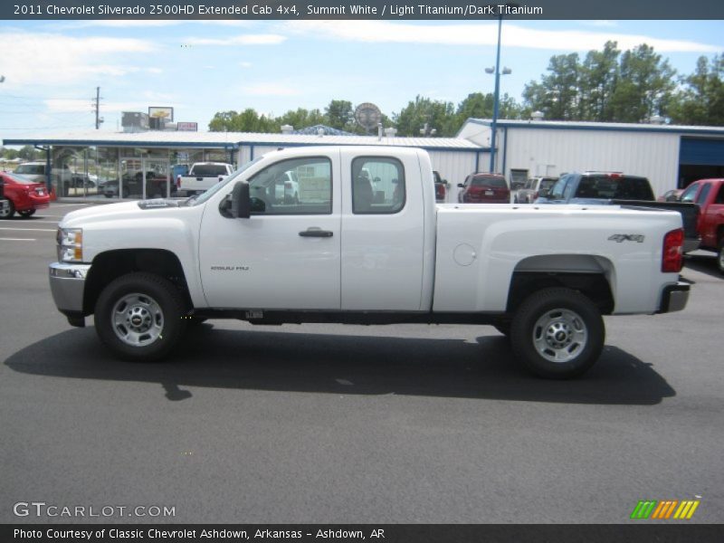 Summit White / Light Titanium/Dark Titanium 2011 Chevrolet Silverado 2500HD Extended Cab 4x4