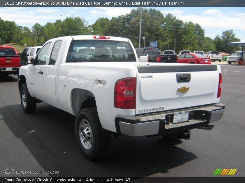 Summit White / Light Titanium/Dark Titanium 2011 Chevrolet Silverado 2500HD Extended Cab 4x4