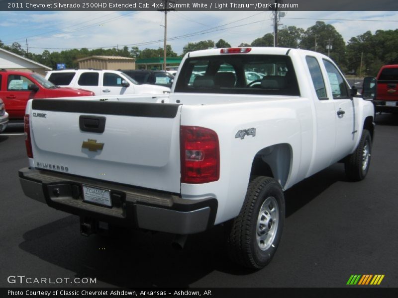 Summit White / Light Titanium/Dark Titanium 2011 Chevrolet Silverado 2500HD Extended Cab 4x4