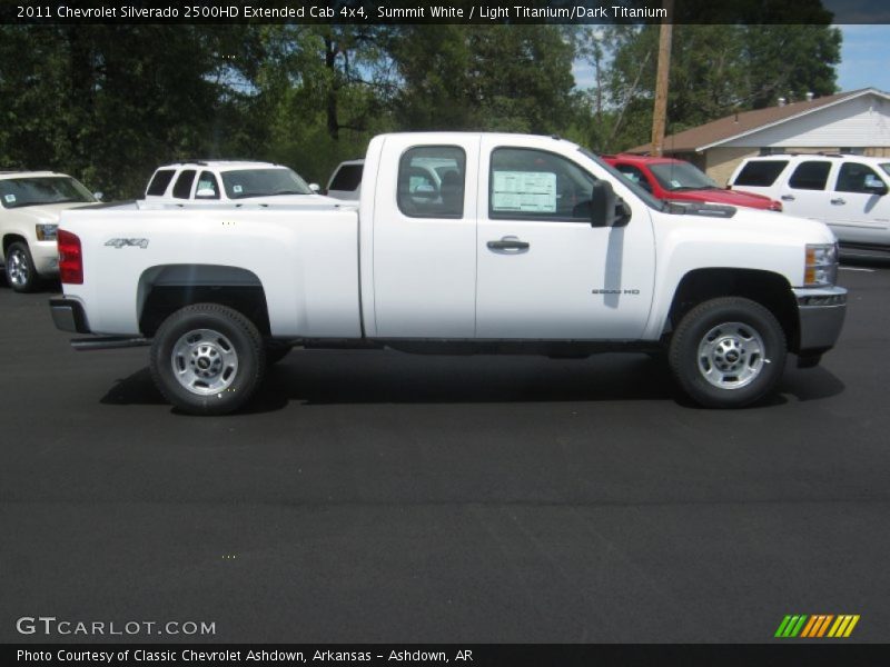 Summit White / Light Titanium/Dark Titanium 2011 Chevrolet Silverado 2500HD Extended Cab 4x4