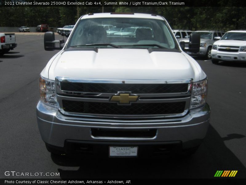 Summit White / Light Titanium/Dark Titanium 2011 Chevrolet Silverado 2500HD Extended Cab 4x4