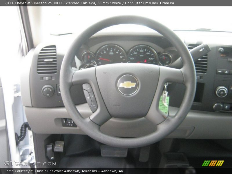 Summit White / Light Titanium/Dark Titanium 2011 Chevrolet Silverado 2500HD Extended Cab 4x4