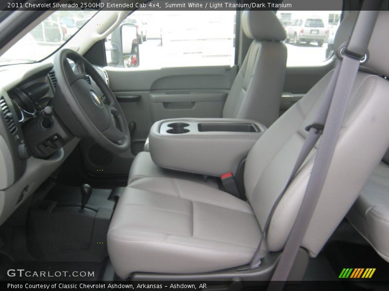 Summit White / Light Titanium/Dark Titanium 2011 Chevrolet Silverado 2500HD Extended Cab 4x4